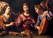 GRAMATICA, Antiveduto St Cecilia with Two Angels oil